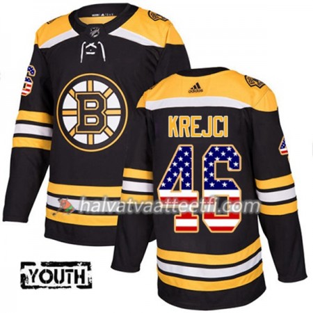 Lasten NHL Boston Bruins Pelipaita David Krejci 46 Adidas 2017-2018 Musta USA Flag Fashion Authentic Lasten NHL Boston Bruins Pelipaita David Krejci 46 Adidas 2017-2018 Musta USA Flag Fashion Authentic